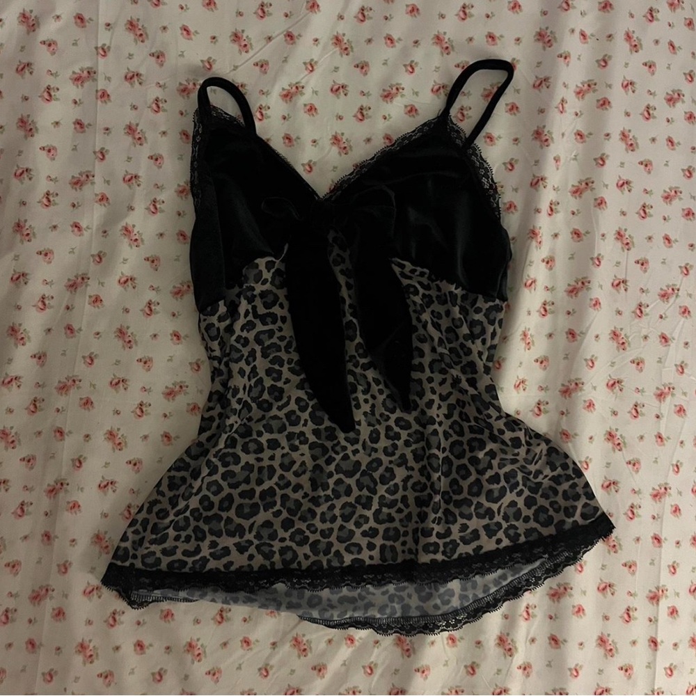 ROMWE Gray Leopard Print Camisole